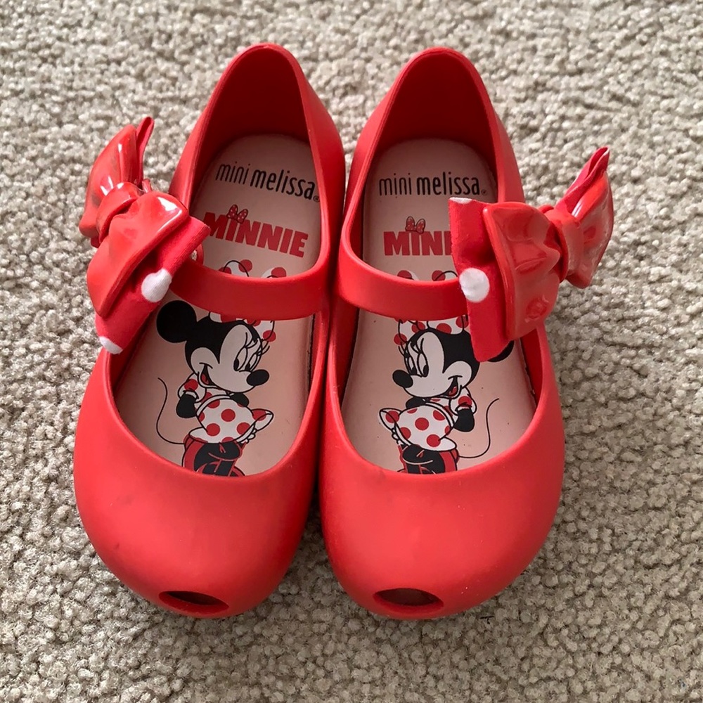 Mini Melissa Minnie Mouse toddler girl shoes sz 7